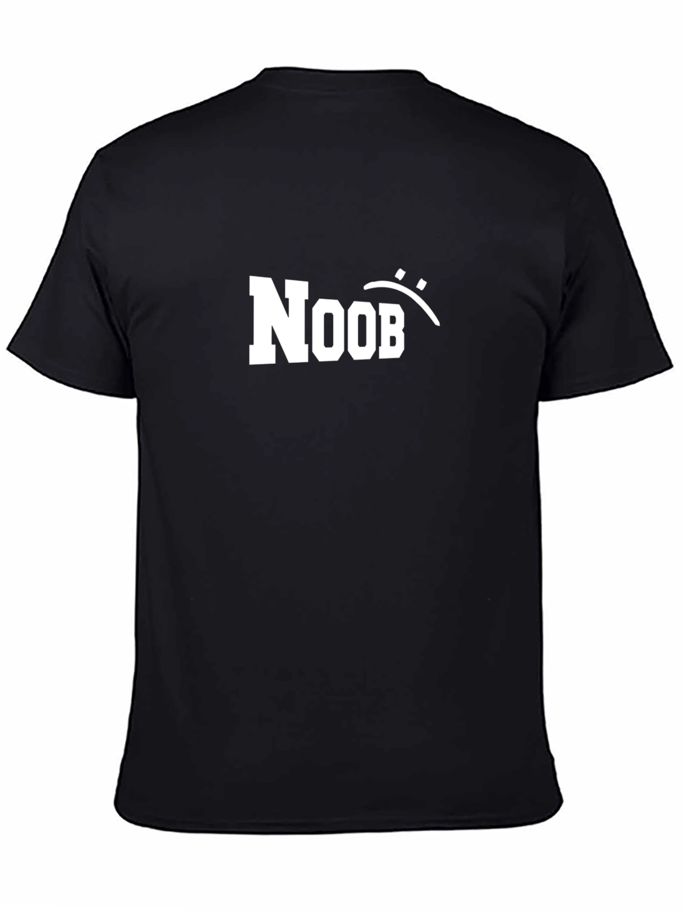 Camiseta Negra Noob Divertida y Casual