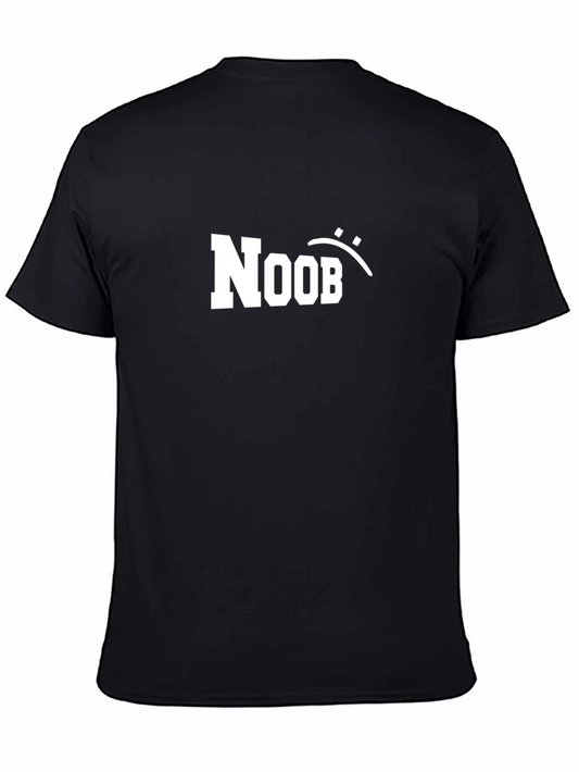 Camiseta Negra Noob Divertida y Casual