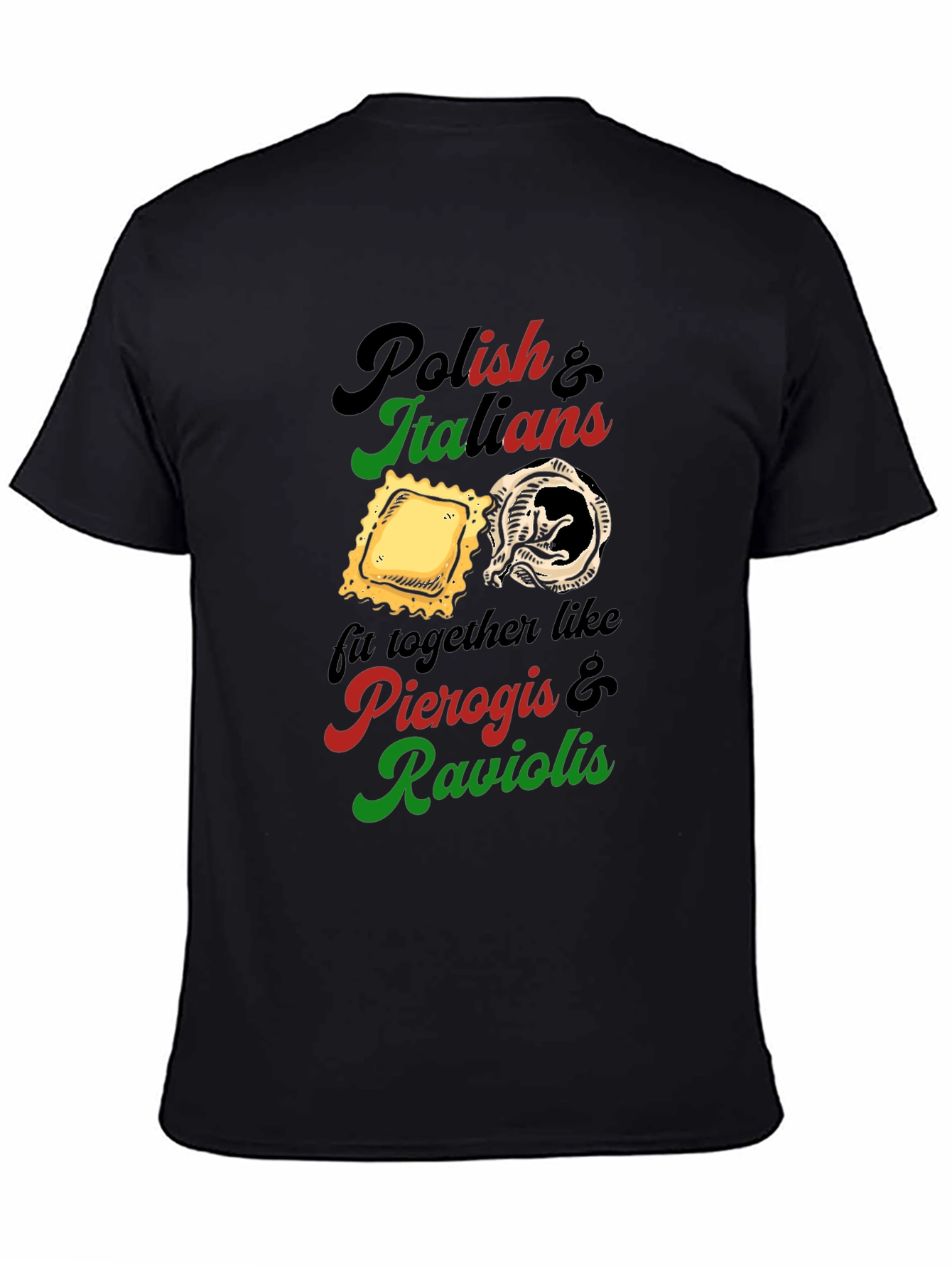 Camiseta Polacos e Italianos: Pierogis y Raviolis