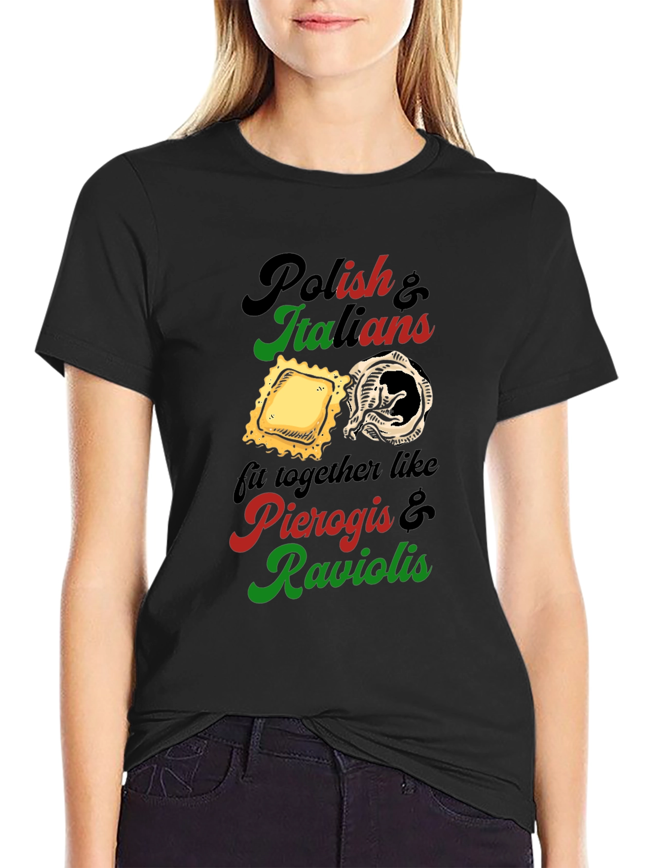 Camiseta Polacos e Italianos: Pierogis y Raviolis