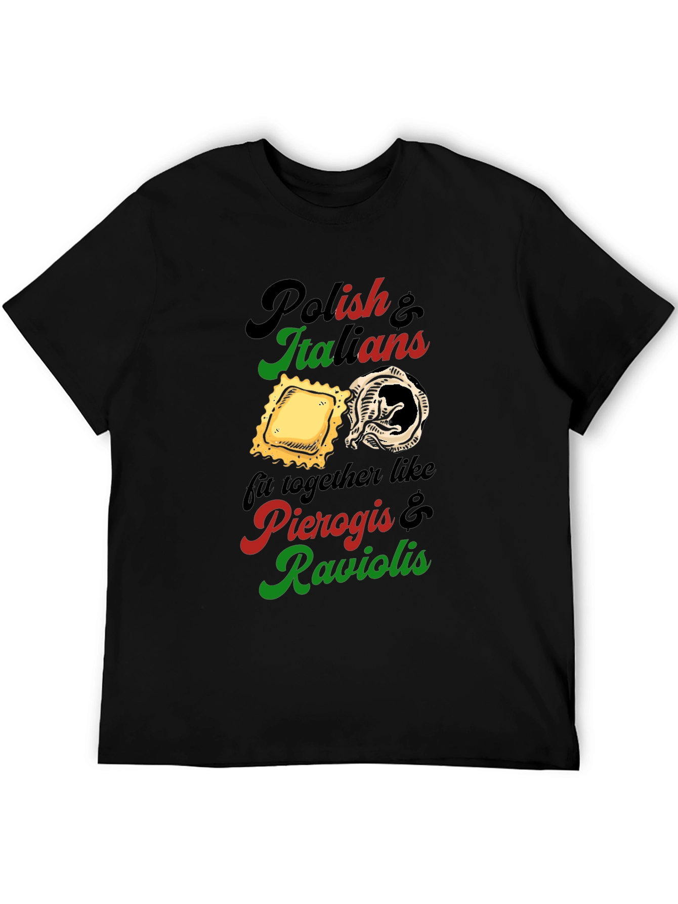 Camiseta Polacos e Italianos: Pierogis y Raviolis