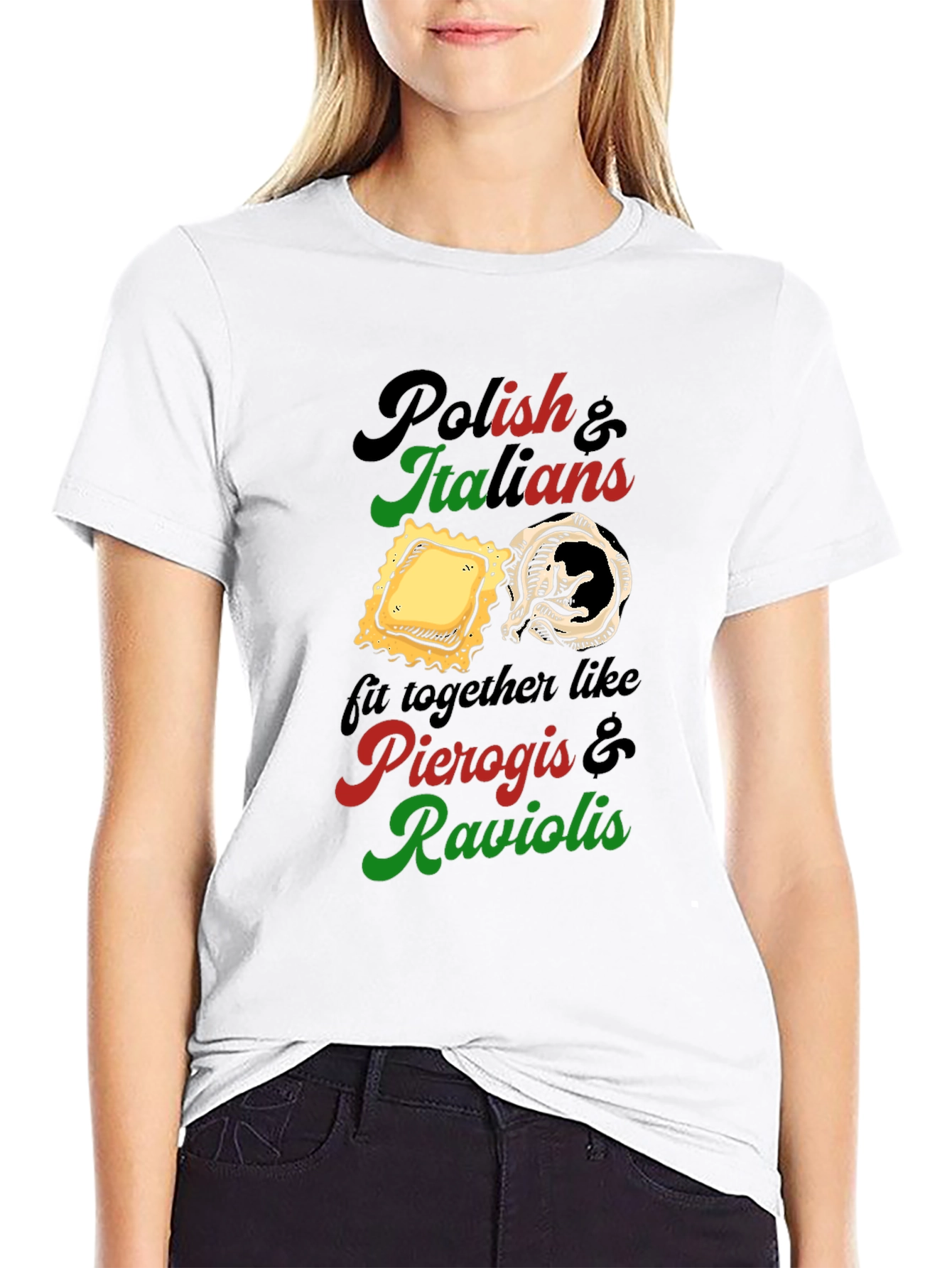 Camiseta Polacos e Italianos: Pierogis y Raviolis