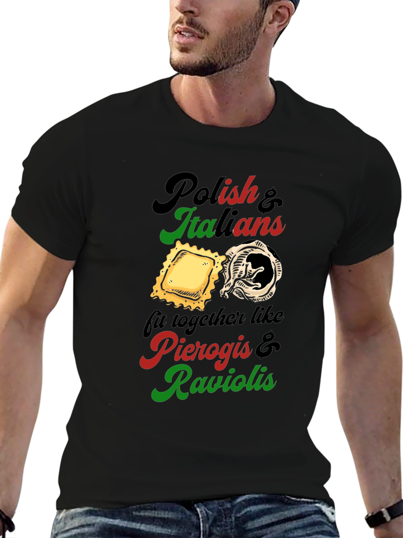 Camiseta Polacos e Italianos: Pierogis y Raviolis