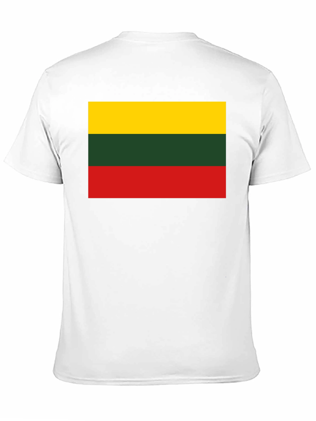Camiseta Negra con Bandera de Lituania