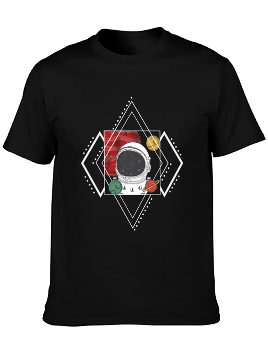 Camiseta Hombre Diseño Espacial - Estilo Casual