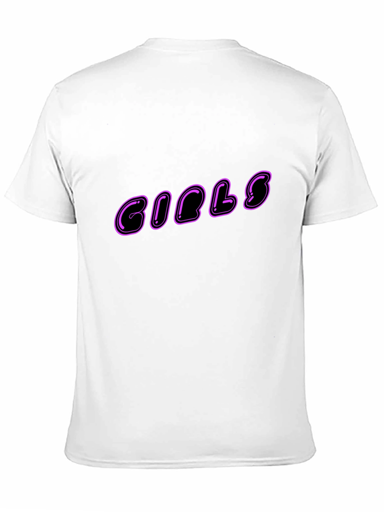 Camiseta Negra Estampada GIBLS