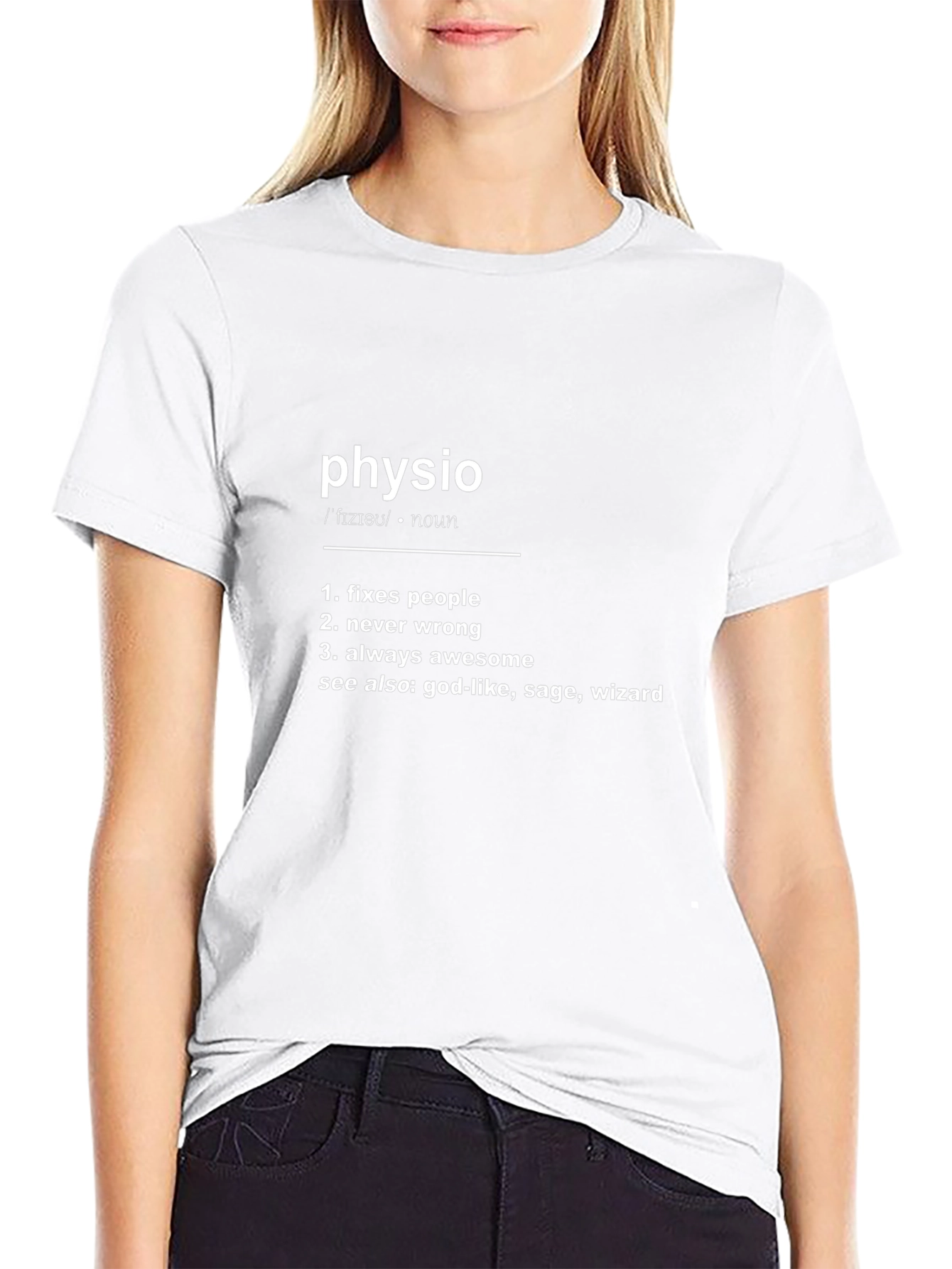 Camiseta Negra Physio: Divertida y Profesional