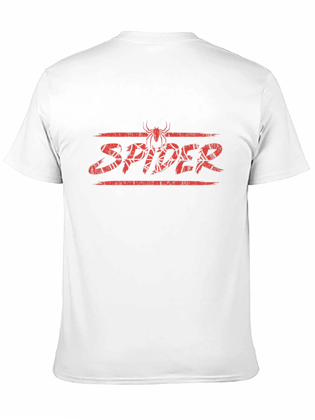 Camiseta Negra con Diseño de Araña Roja