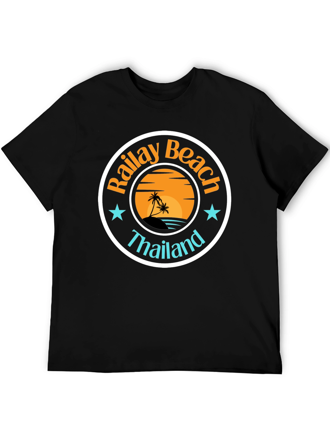 Camiseta Negra Railay Beach Tailandia