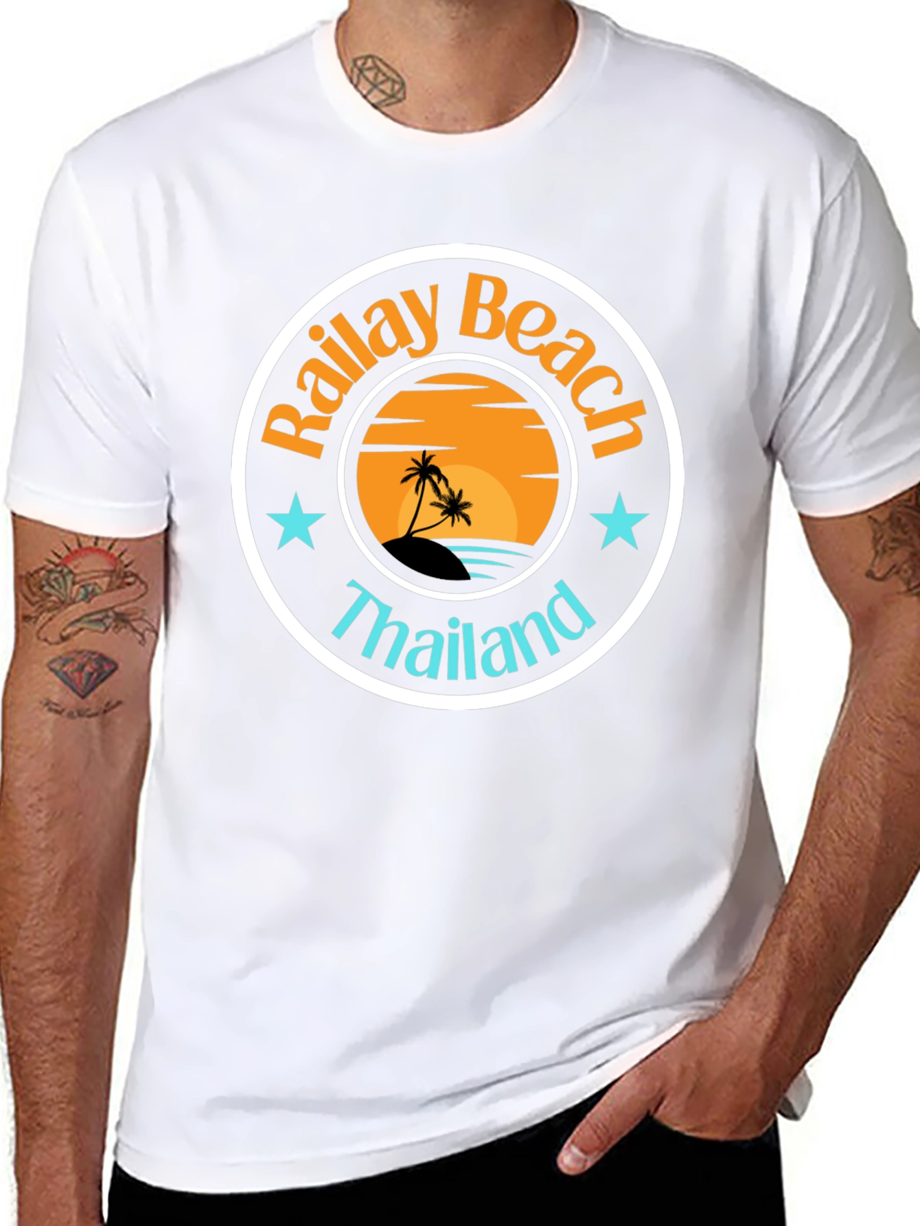Camiseta Negra Railay Beach Tailandia