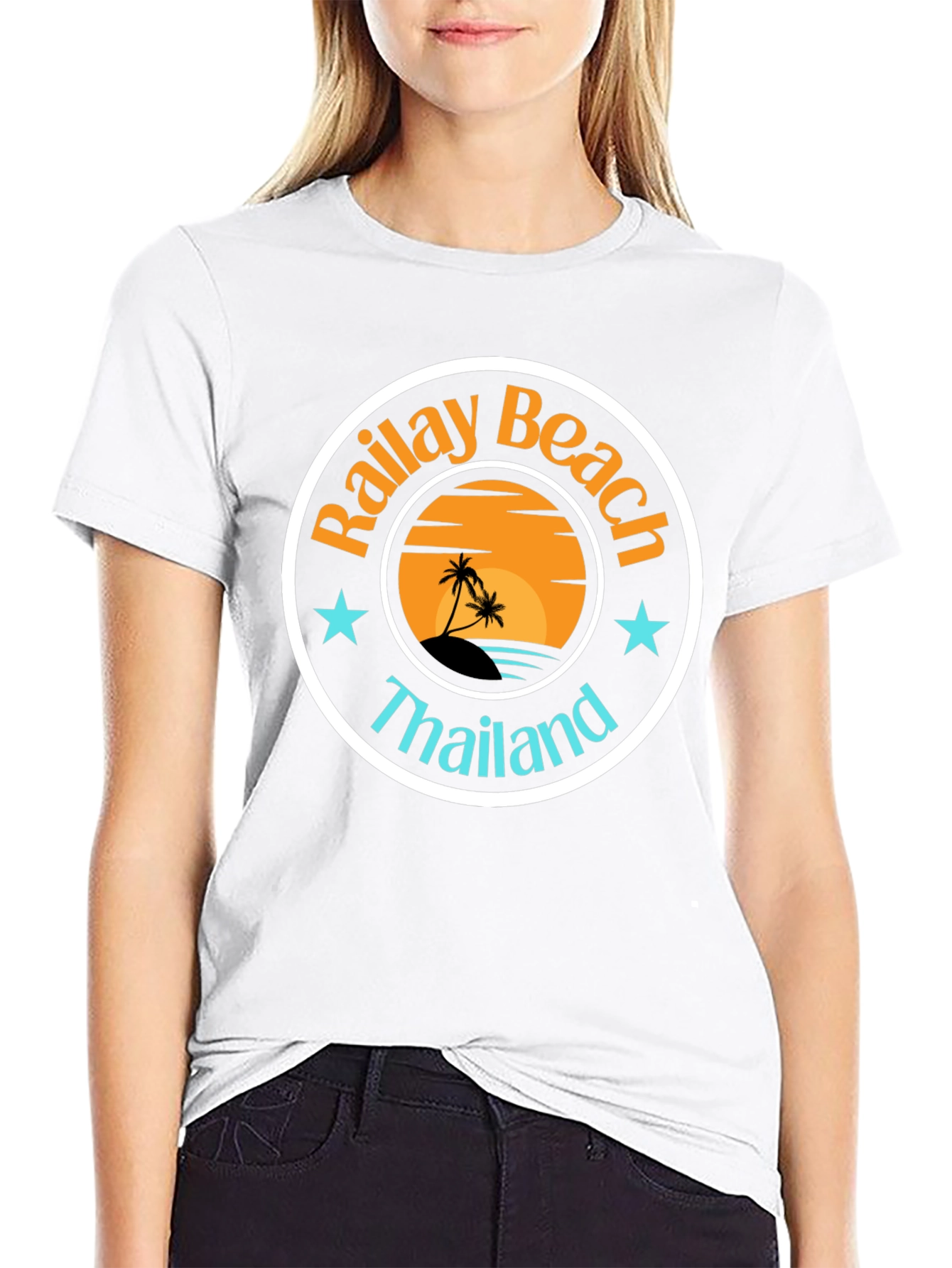 Camiseta Negra Railay Beach Tailandia