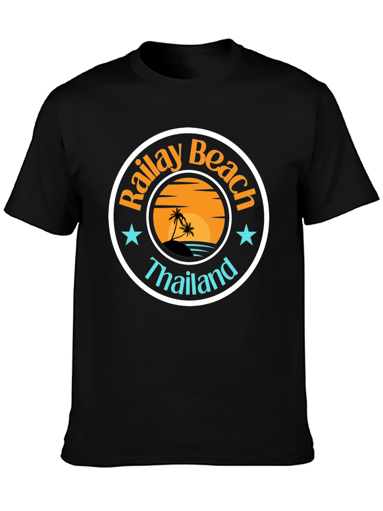 Camiseta Negra Railay Beach Tailandia