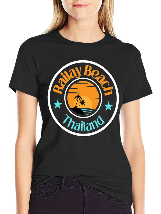 Camiseta Negra Railay Beach Tailandia