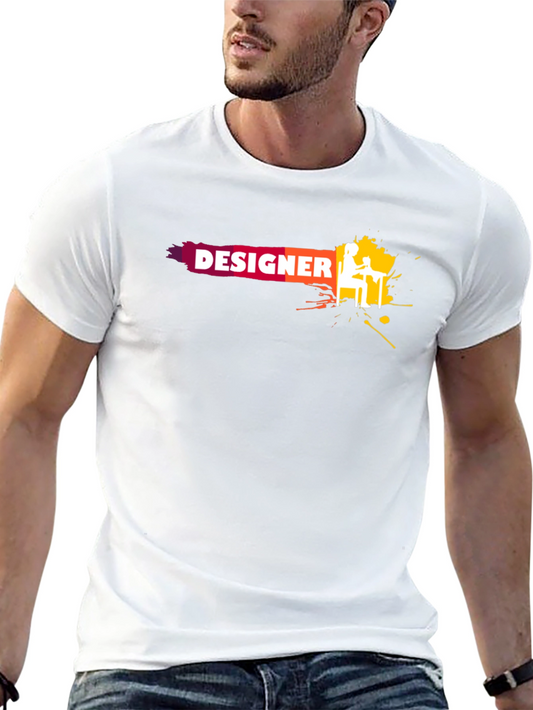 Camiseta Negra Diseño Designer para Hombre