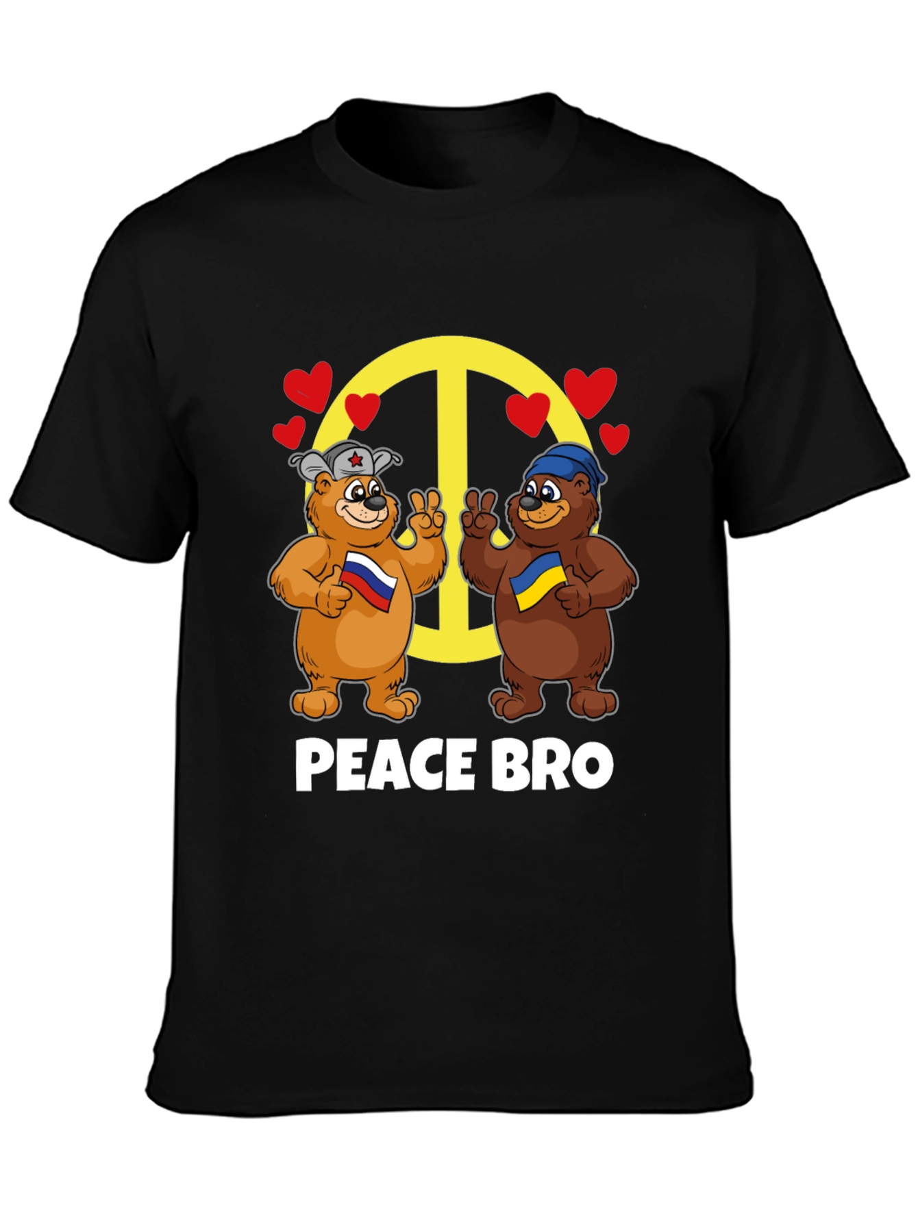 Camiseta Peace Bro: Osos Rusia-Ucrania