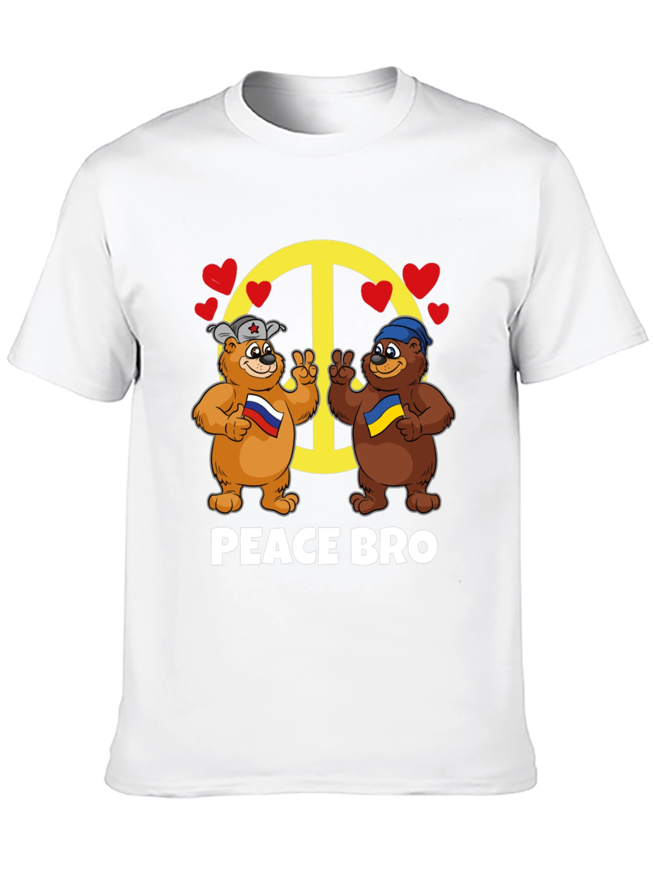 Camiseta Peace Bro: Osos Rusia-Ucrania