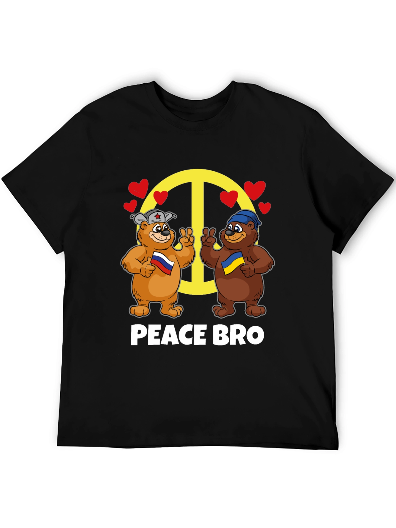 Camiseta Peace Bro: Osos Rusia-Ucrania
