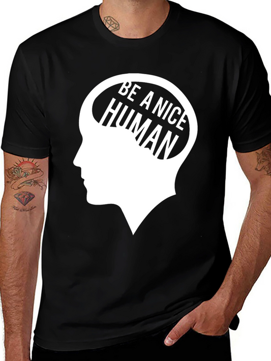 Camiseta Negra: Sé Un Humano Amable