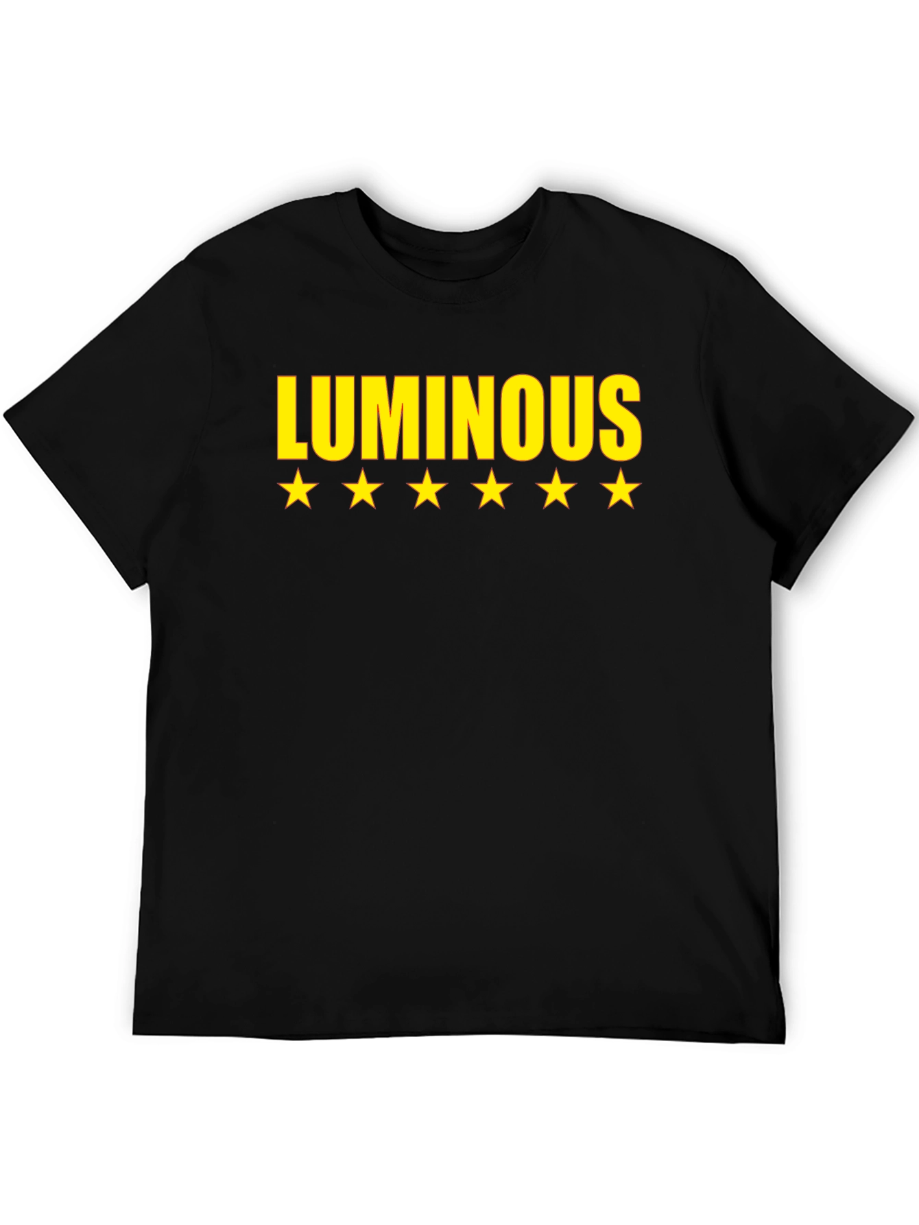 Camiseta Negra Luminous con Estrellas