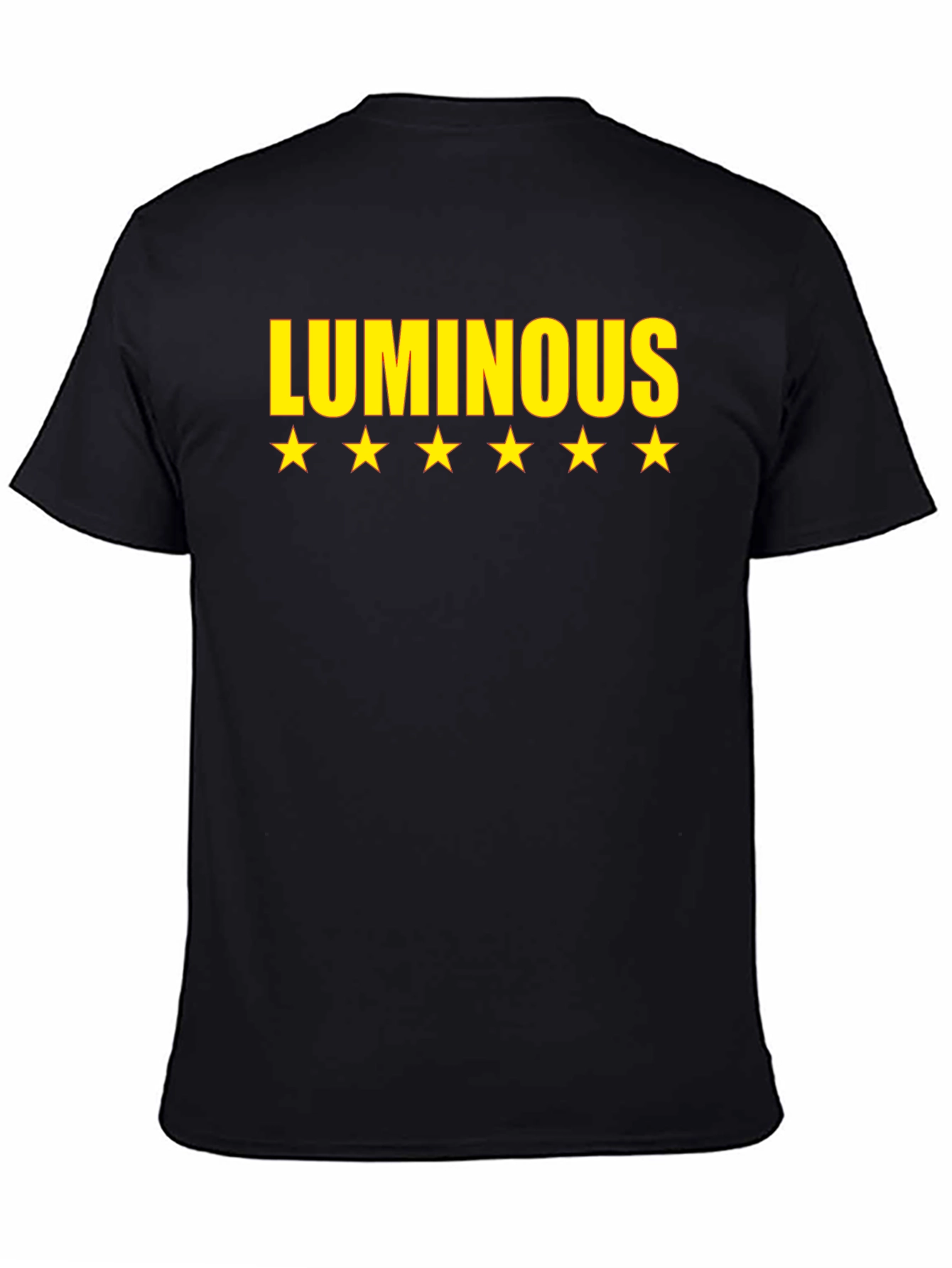 Camiseta Negra Luminous con Estrellas