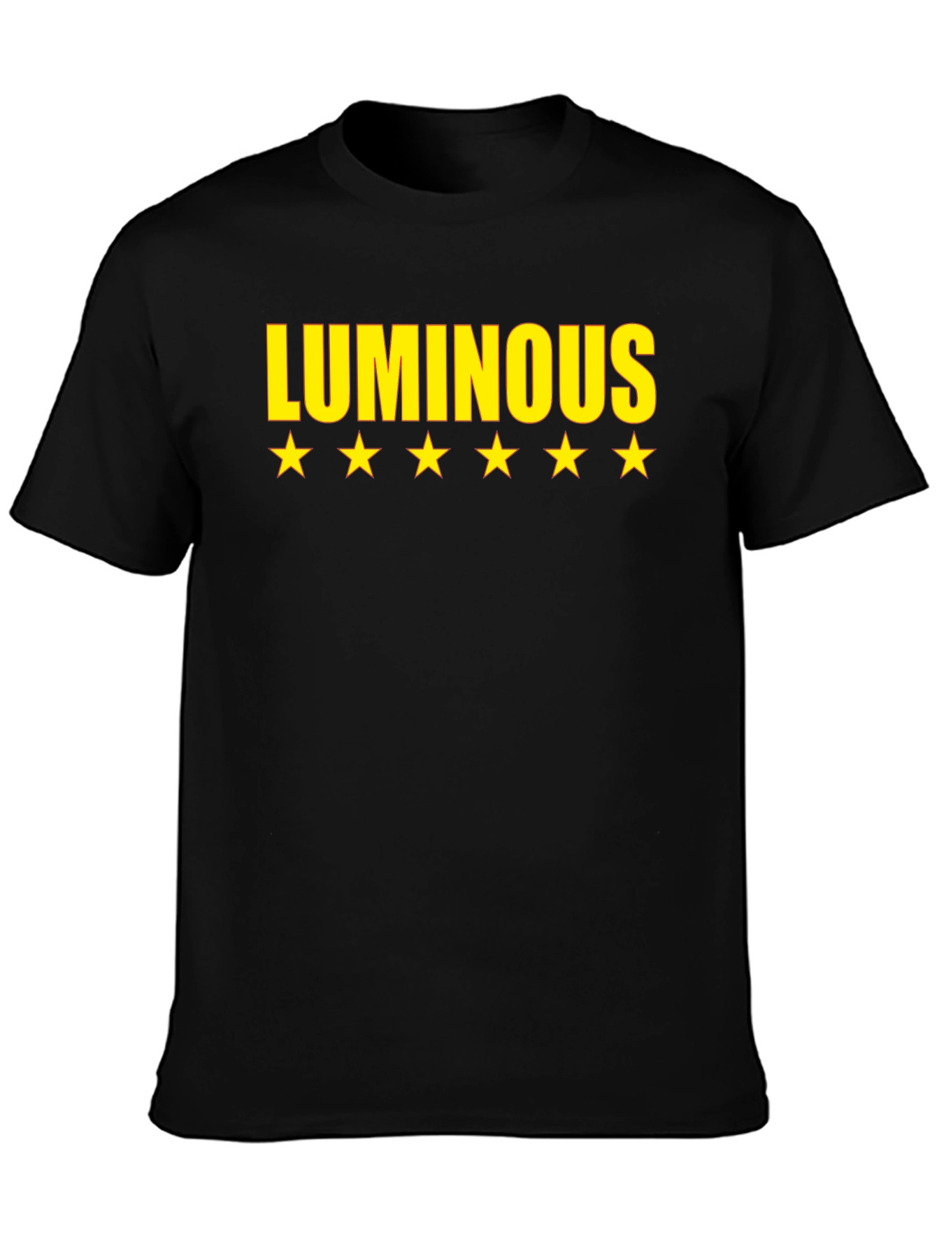 Camiseta Negra Luminous con Estrellas