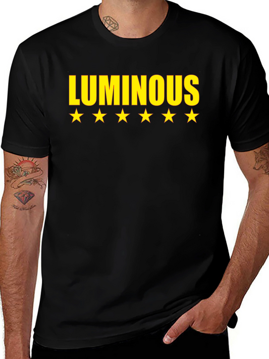 Camiseta Negra Luminous con Estrellas
