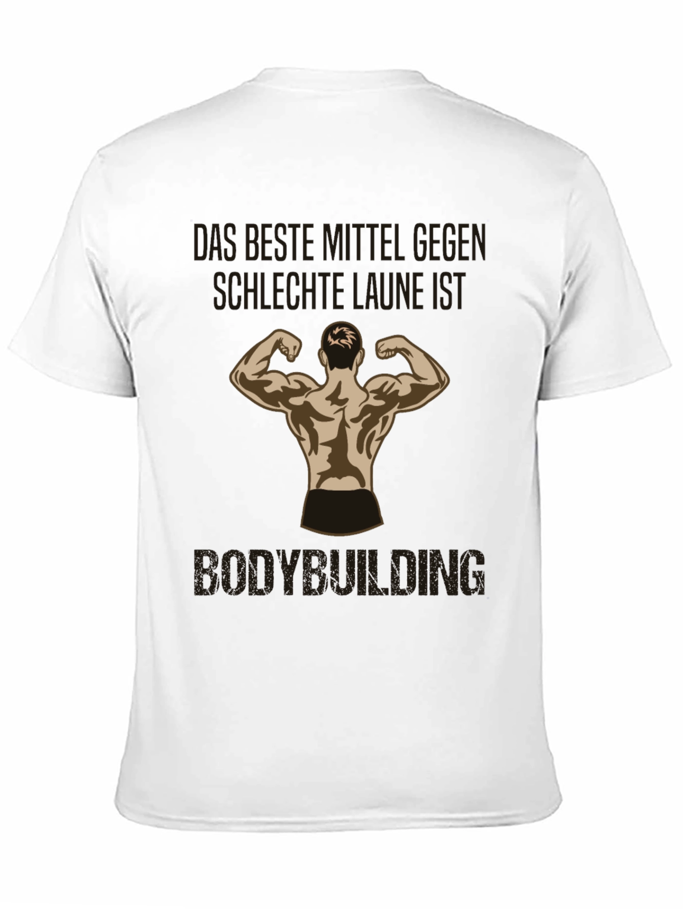 Camiseta Negra Bodybuilding Buena Onda