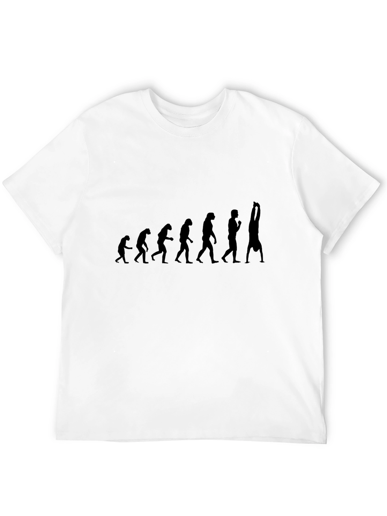 Camiseta Hombre Evolución Gimnasia Negra