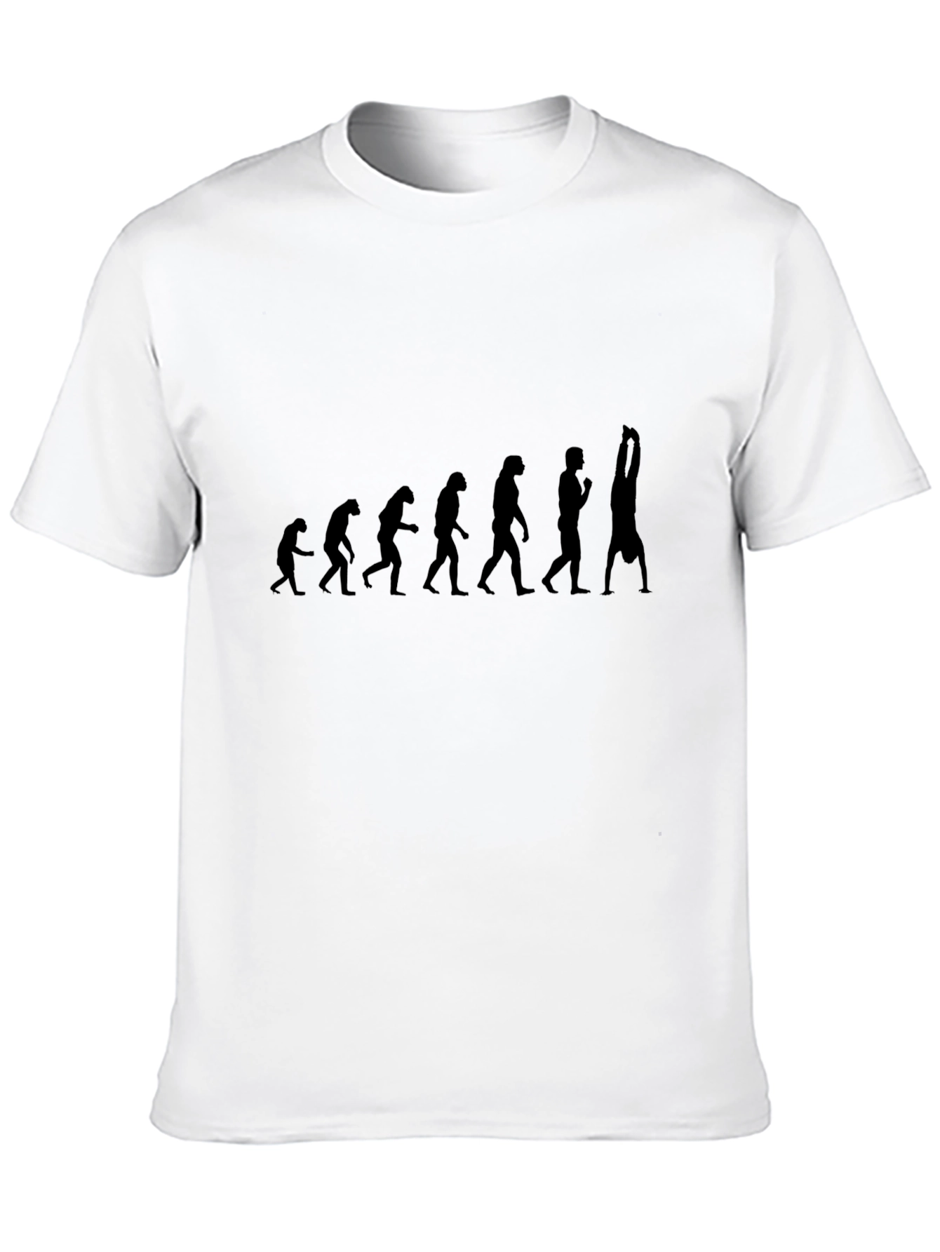 Camiseta Hombre Evolución Gimnasia Negra