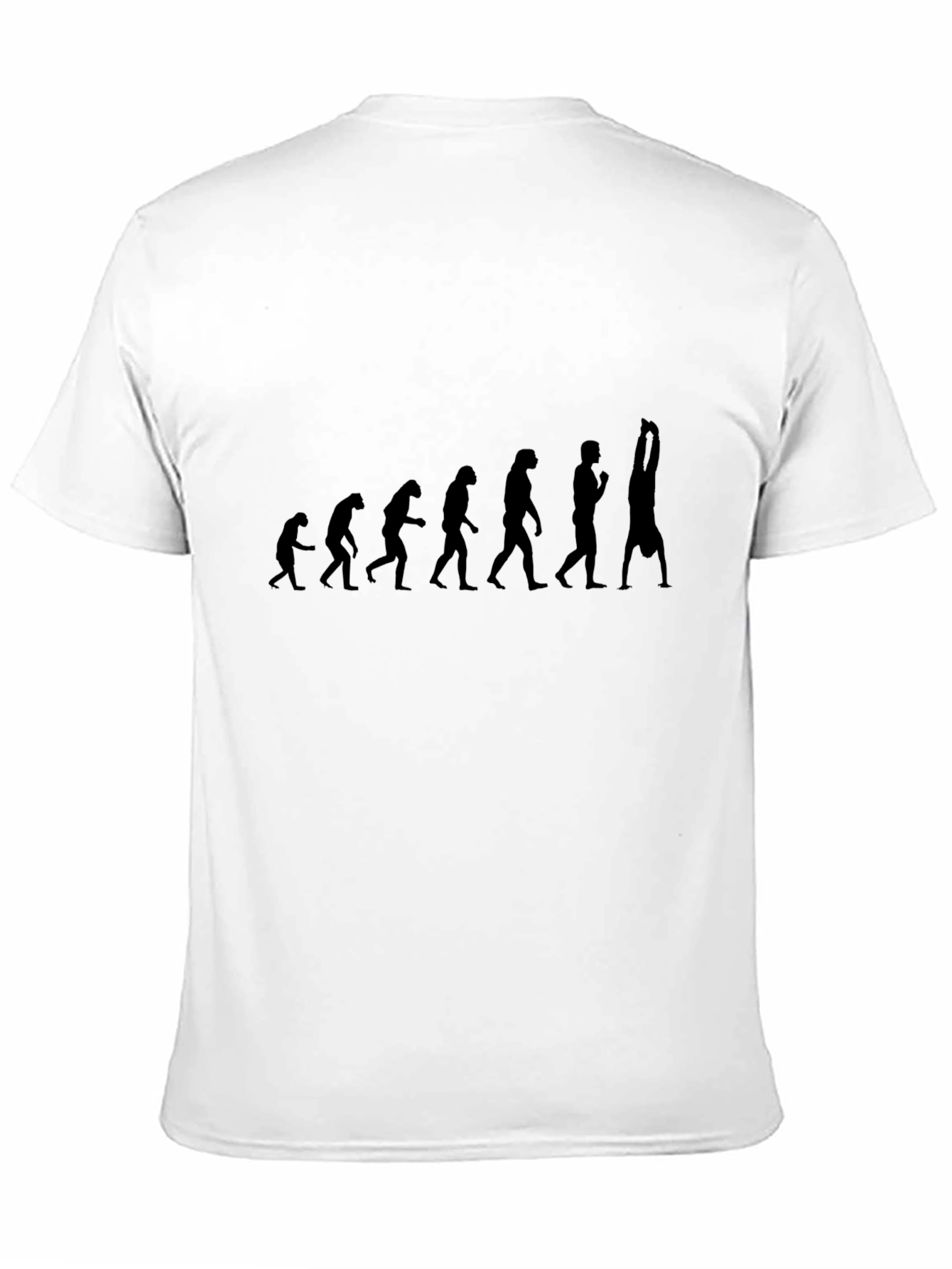 Camiseta Hombre Evolución Gimnasia Negra