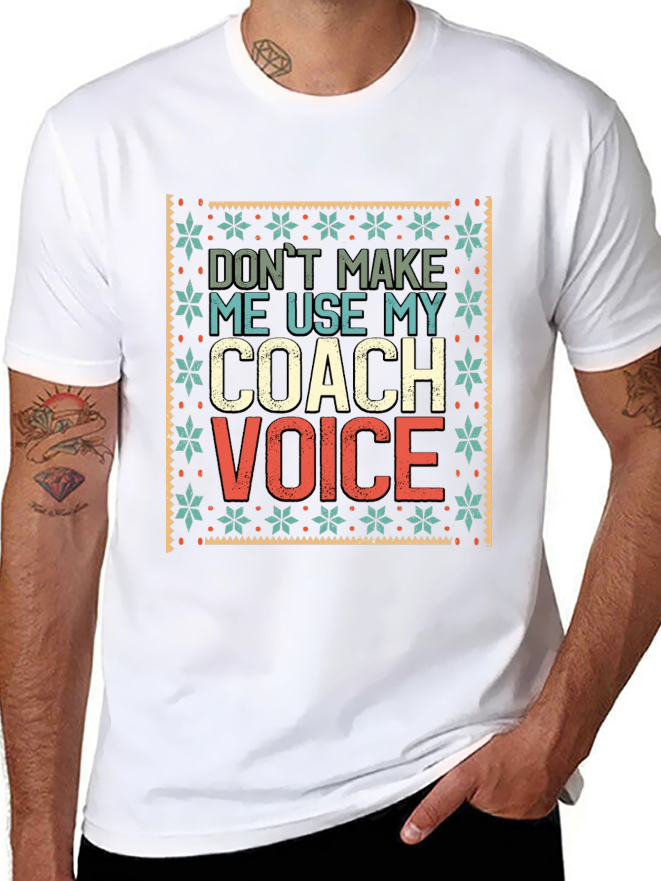 Camiseta Negra Coach Voice para Entrenadores