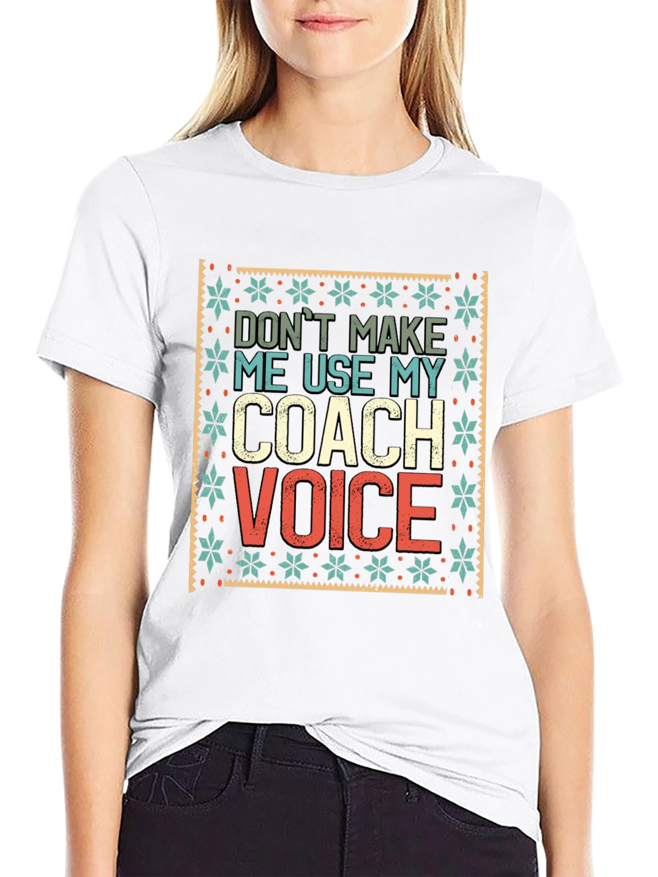 Camiseta Negra Coach Voice para Entrenadores