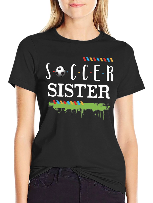 Camiseta Negra Soccer Sister