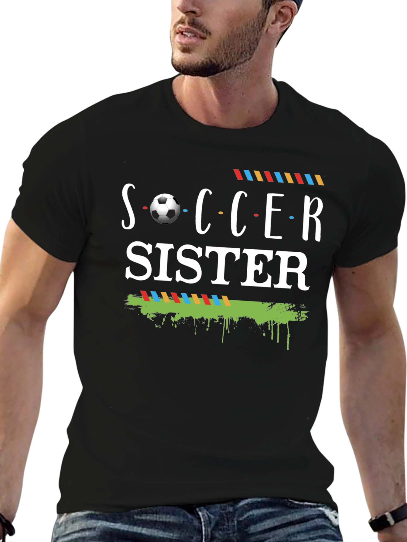 Camiseta Negra Soccer Sister