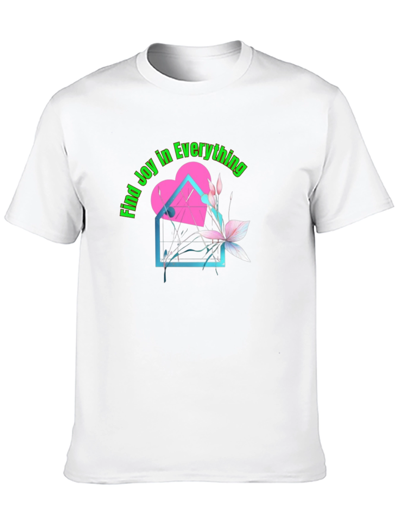 Camiseta Negra con Diseño Encuentra Alegría