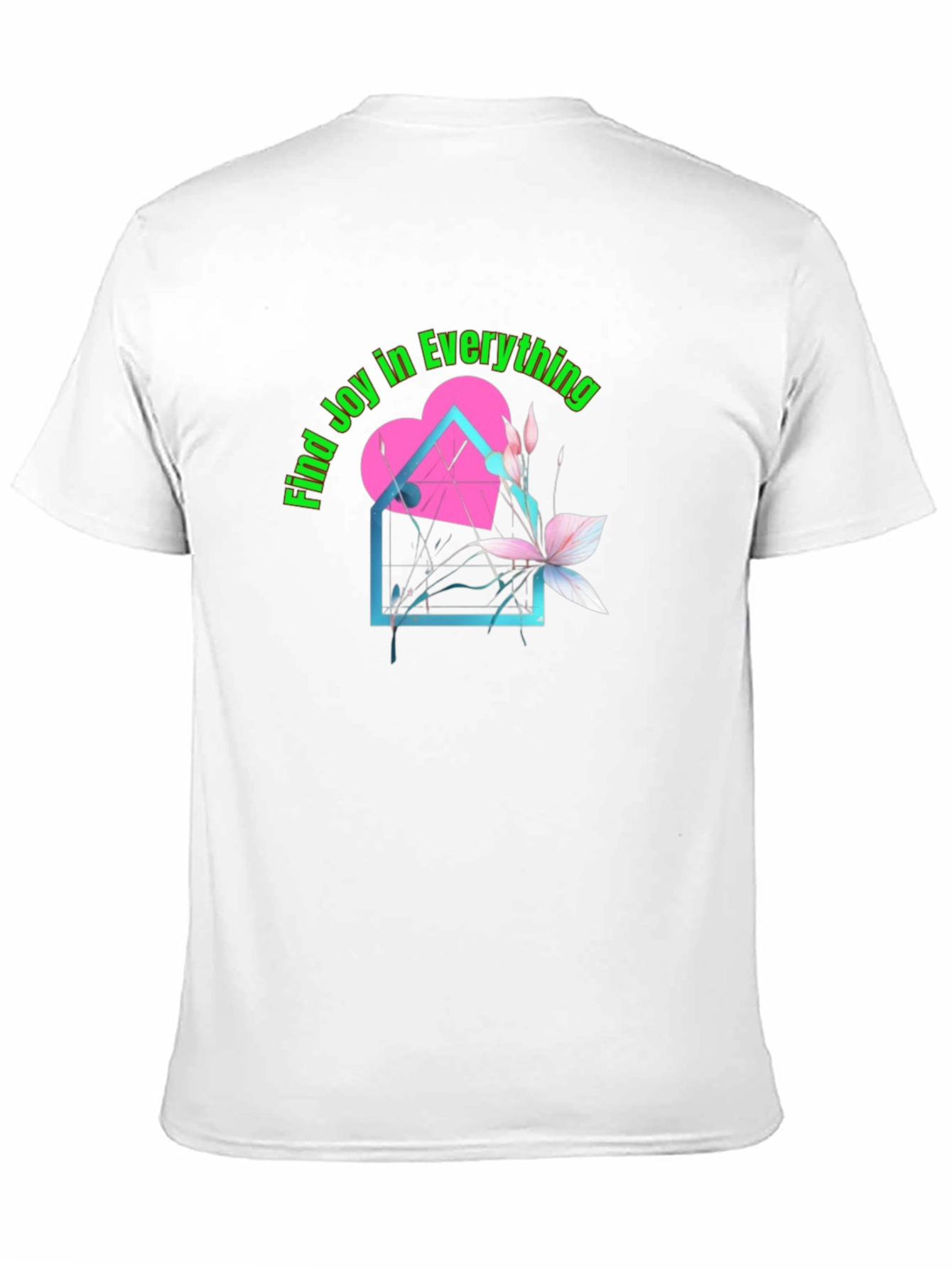 Camiseta Negra con Diseño Encuentra Alegría