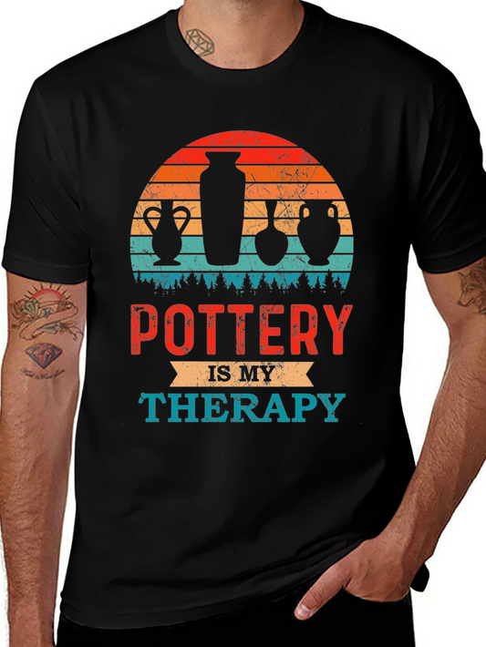 Camiseta Pottery Is My Therapy Estilo Retro