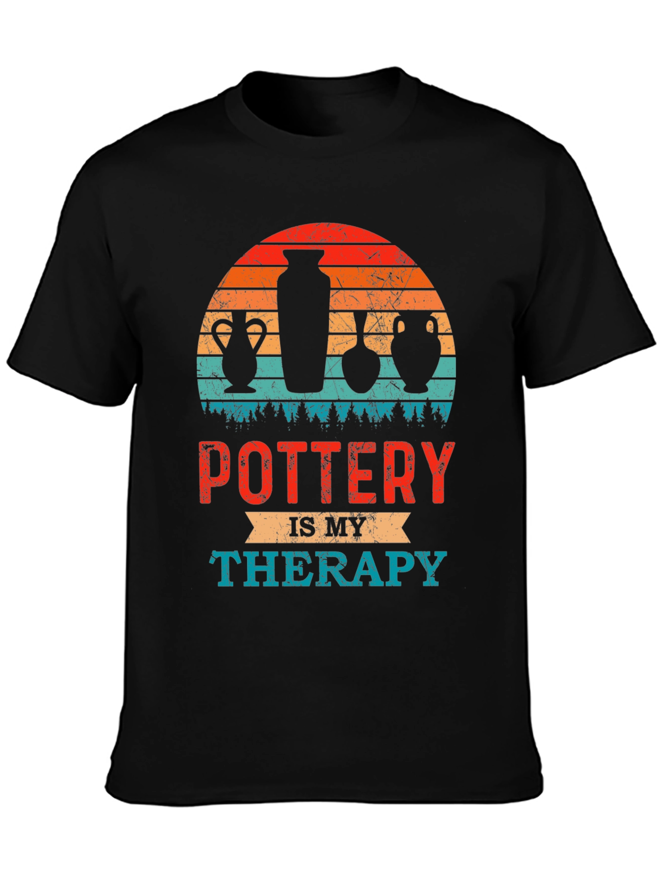 Camiseta Pottery Is My Therapy Estilo Retro