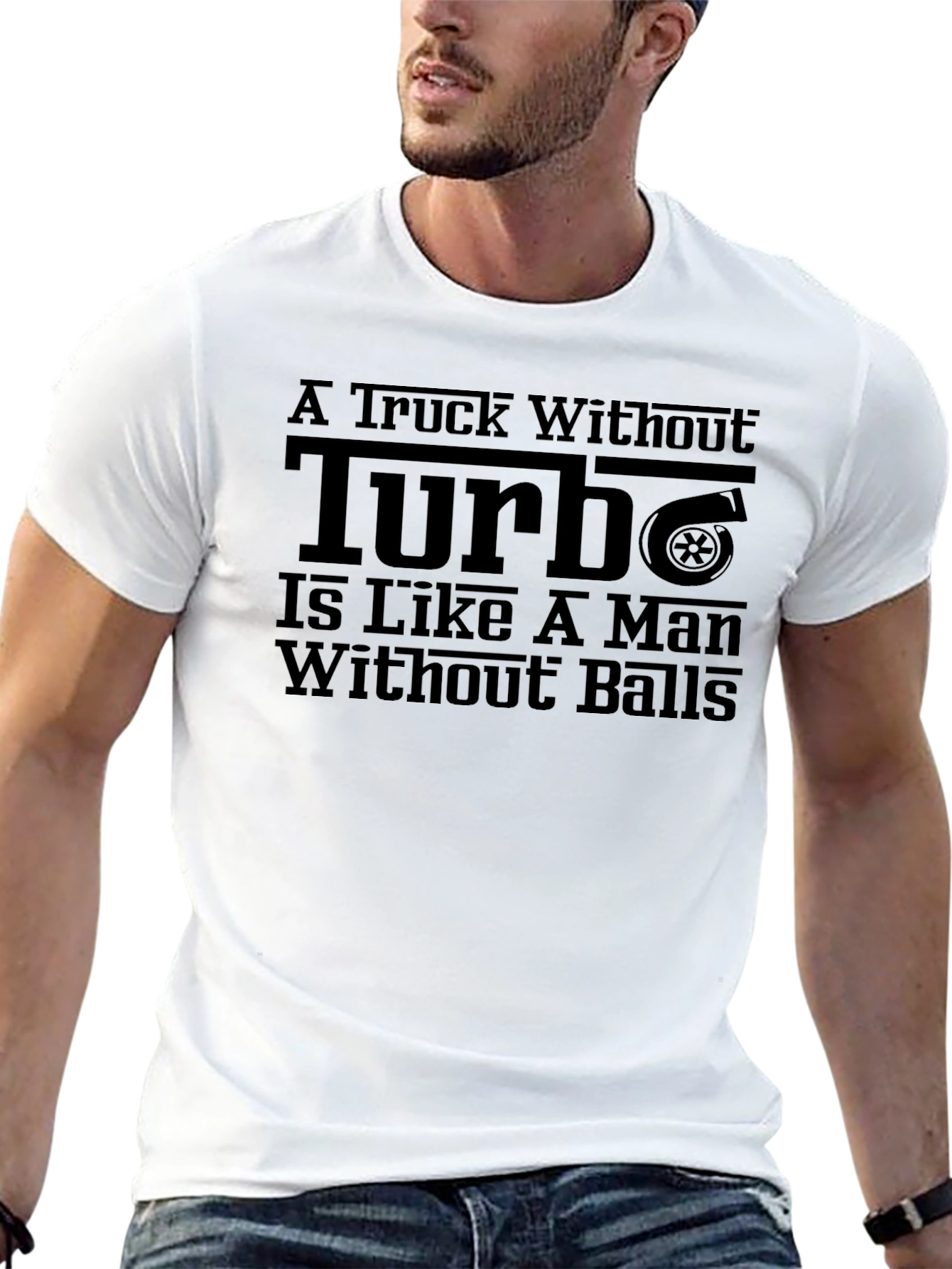 Camiseta Negra Turbo Para Hombre
