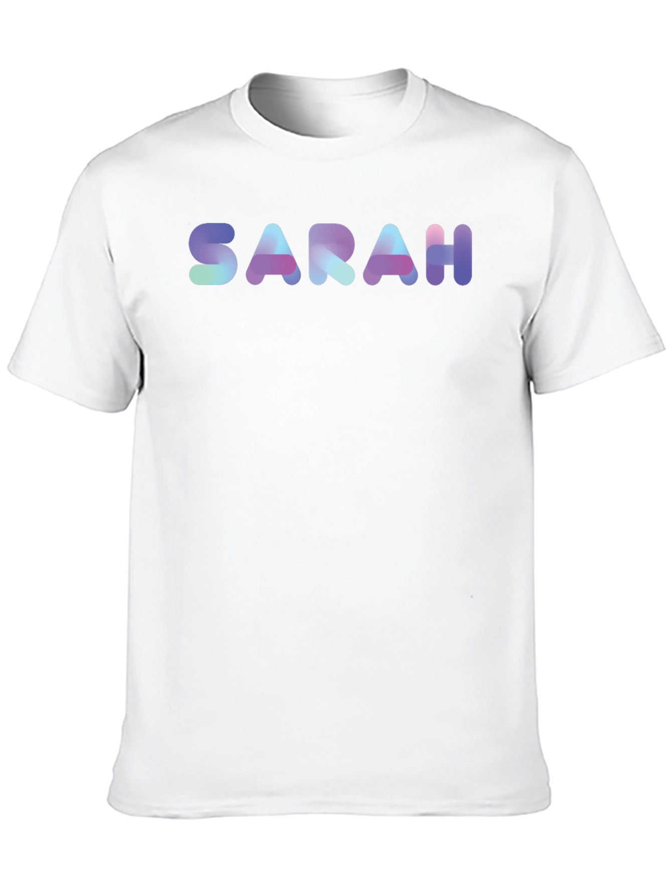 Camiseta Negra Personalizada SARAH Degradado