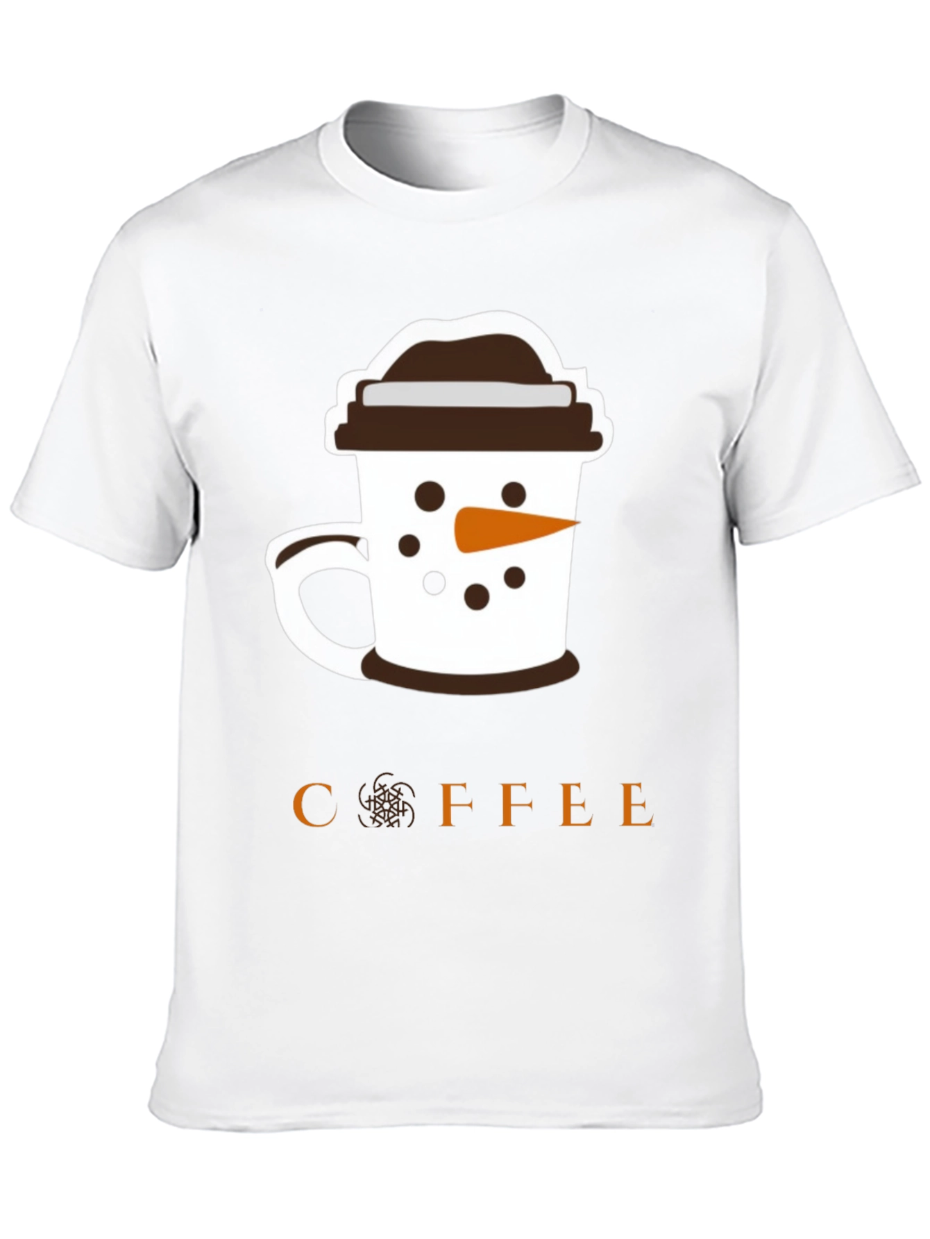 Camiseta Negra Coffee Snowman