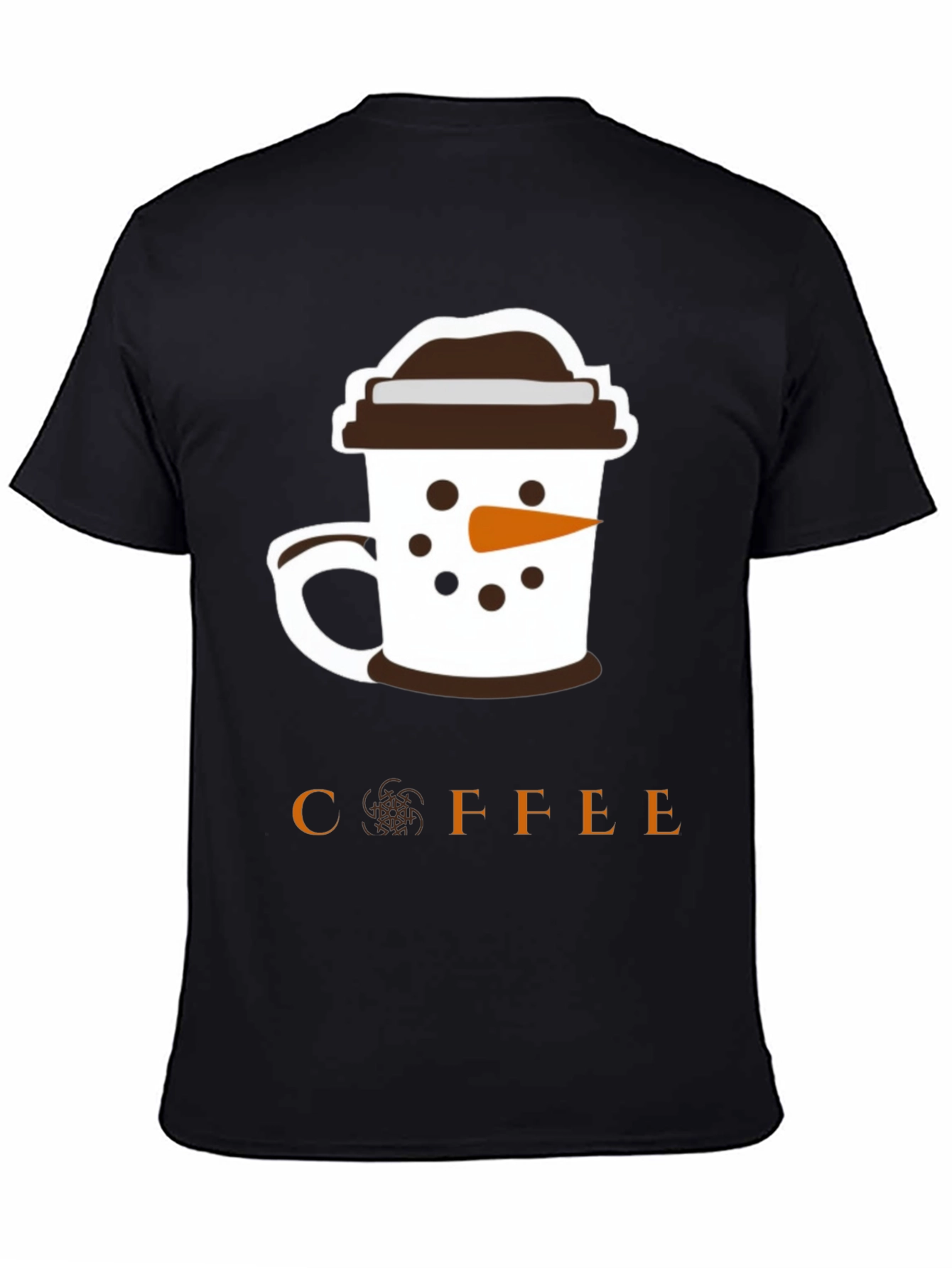 Camiseta Negra Coffee Snowman