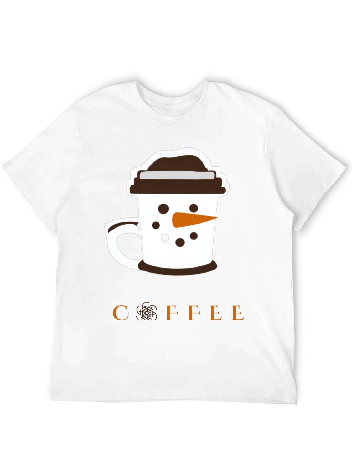 Camiseta Negra Coffee Snowman