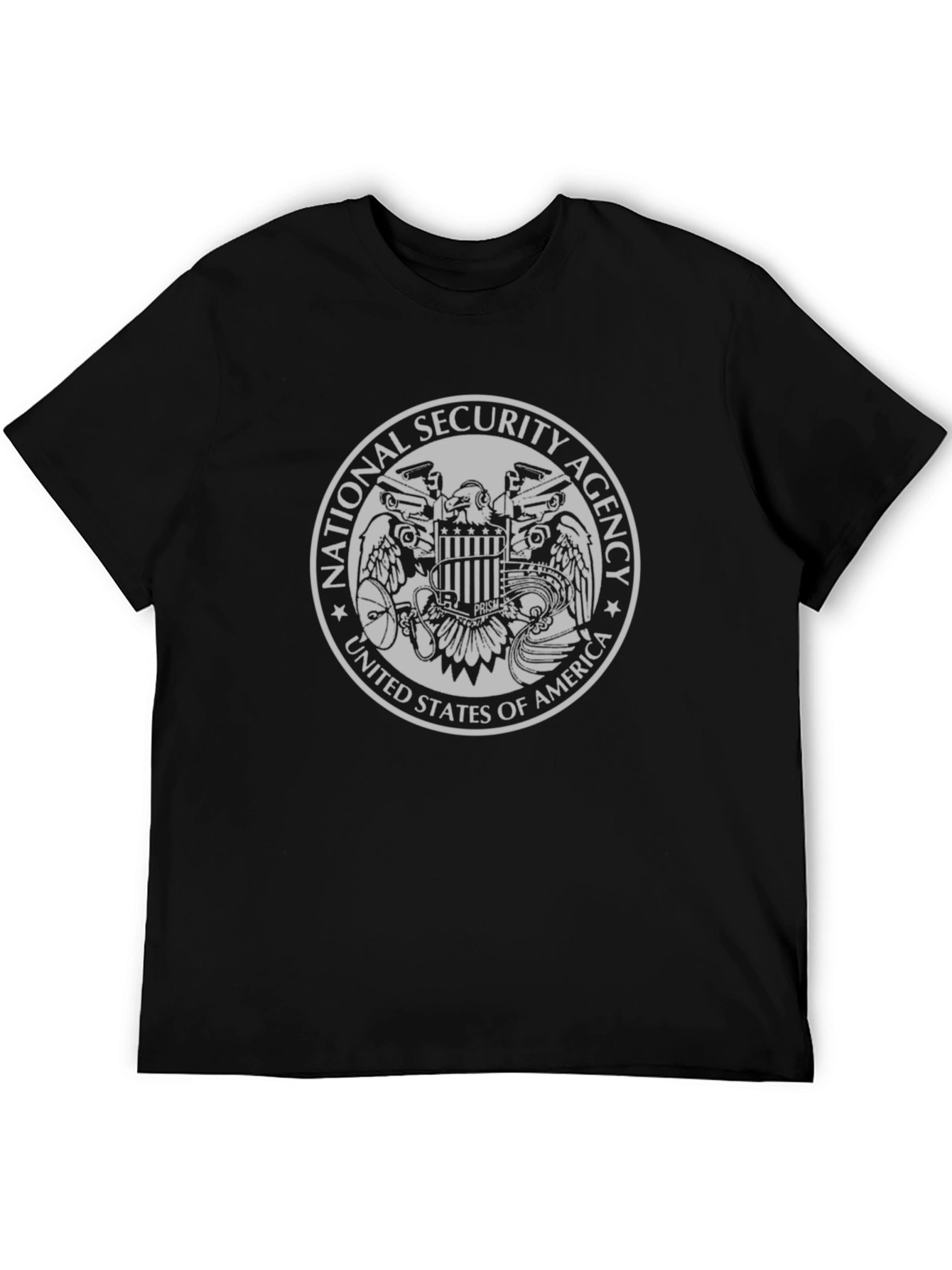 Camiseta Negra con Diseño de la NSA