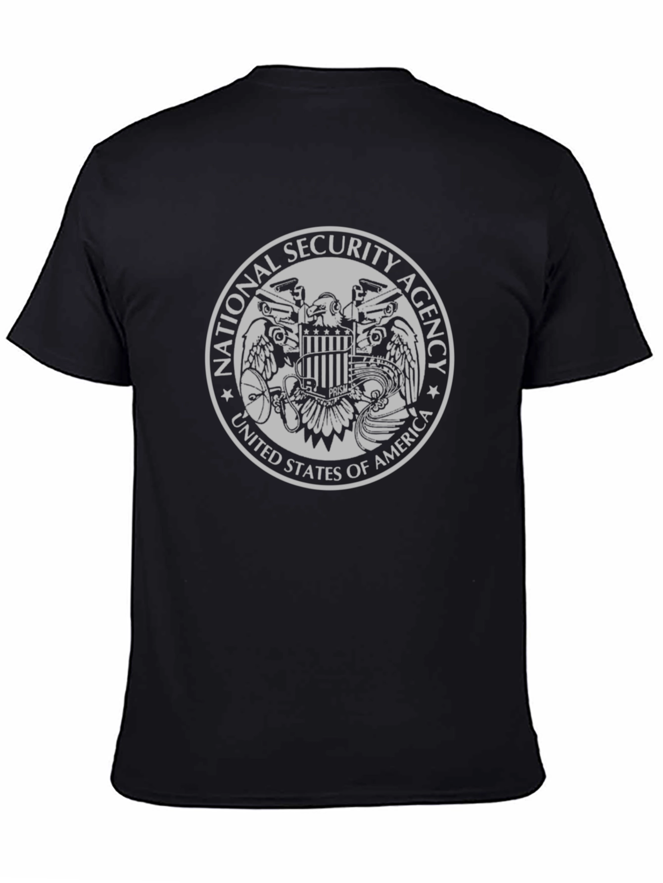Camiseta Negra con Diseño de la NSA