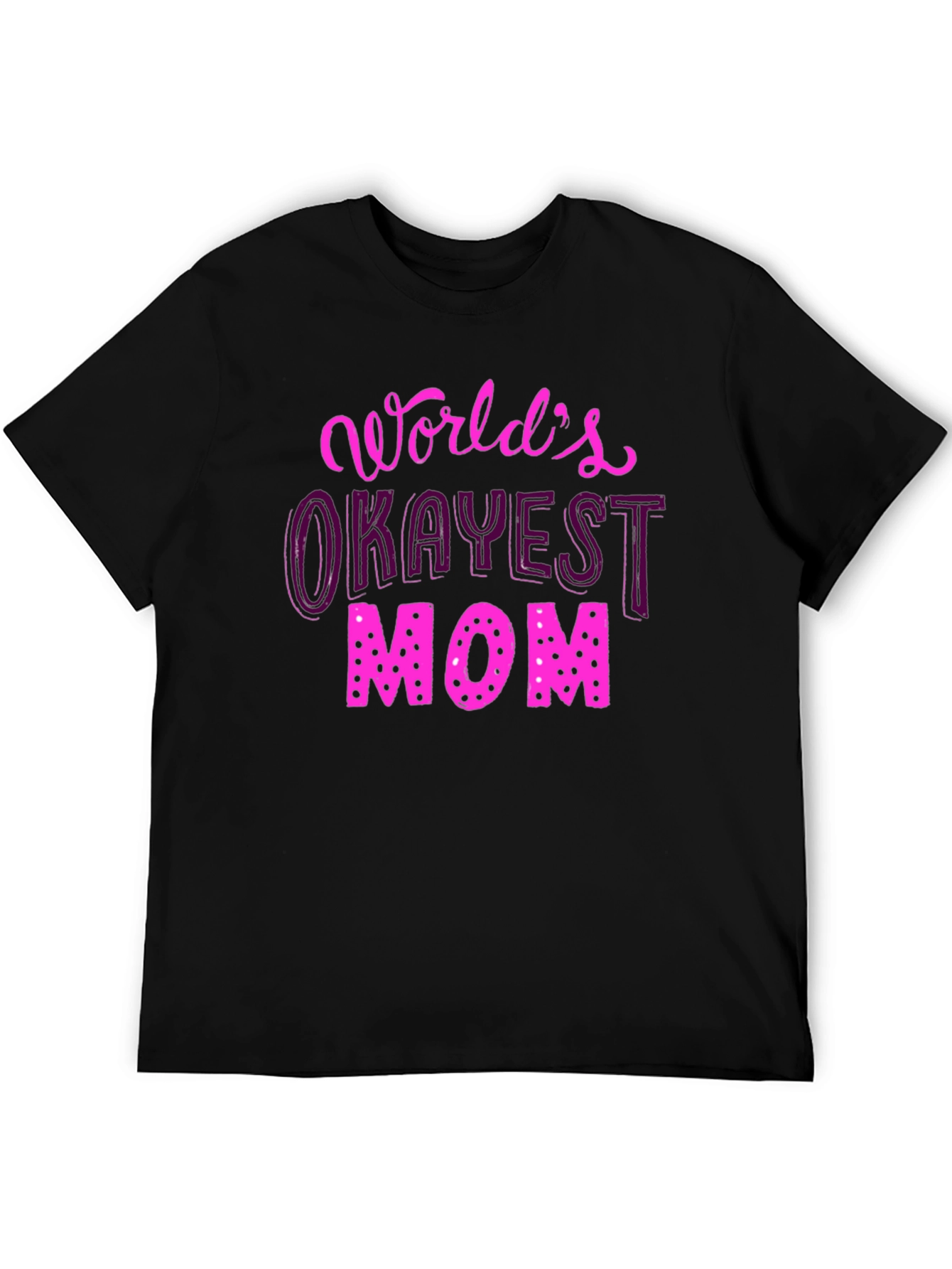 Camiseta Negra Okayest Mom para Mamás