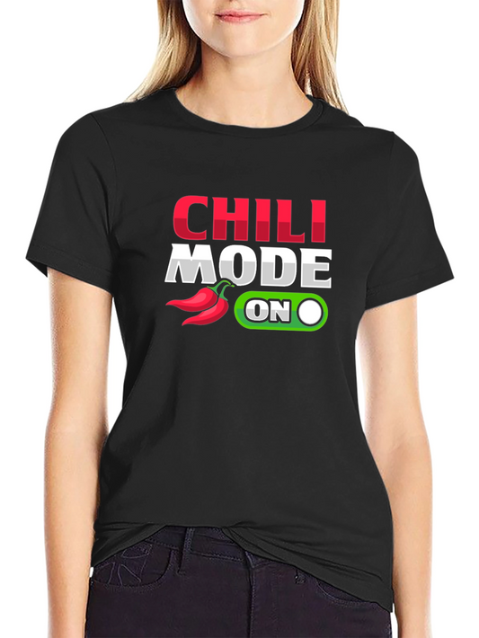 Camiseta Chili Mode On - Diseño picante