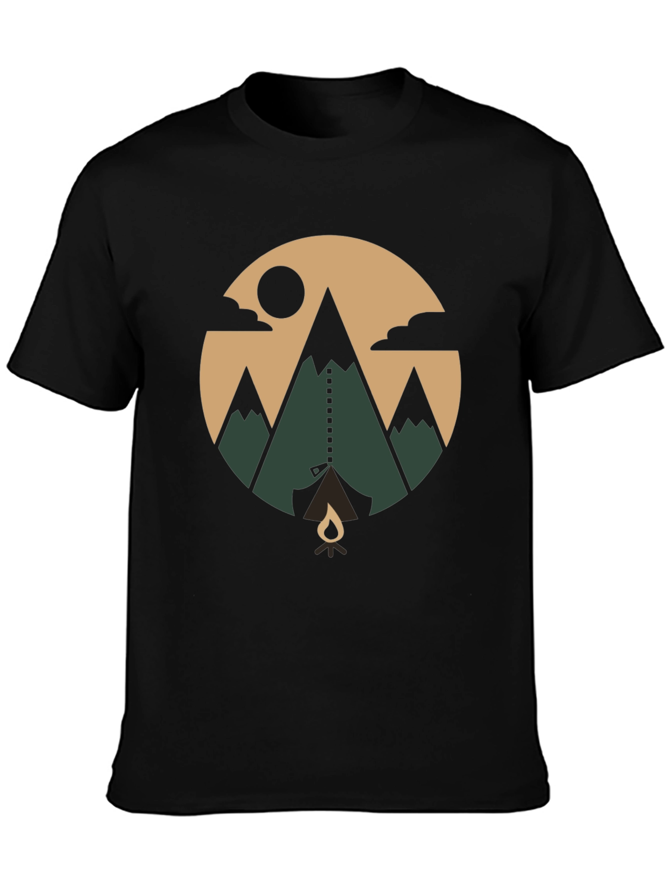 Camiseta de Montaña Estampada