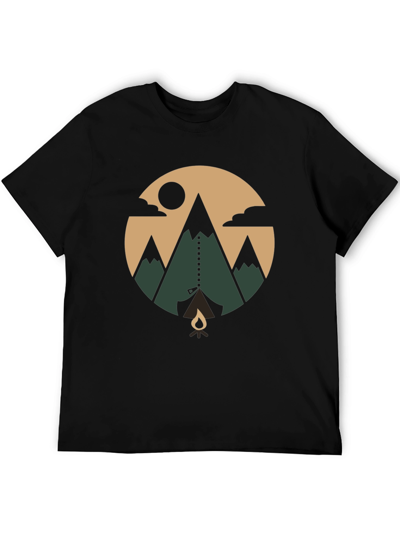 Camiseta de Montaña Estampada