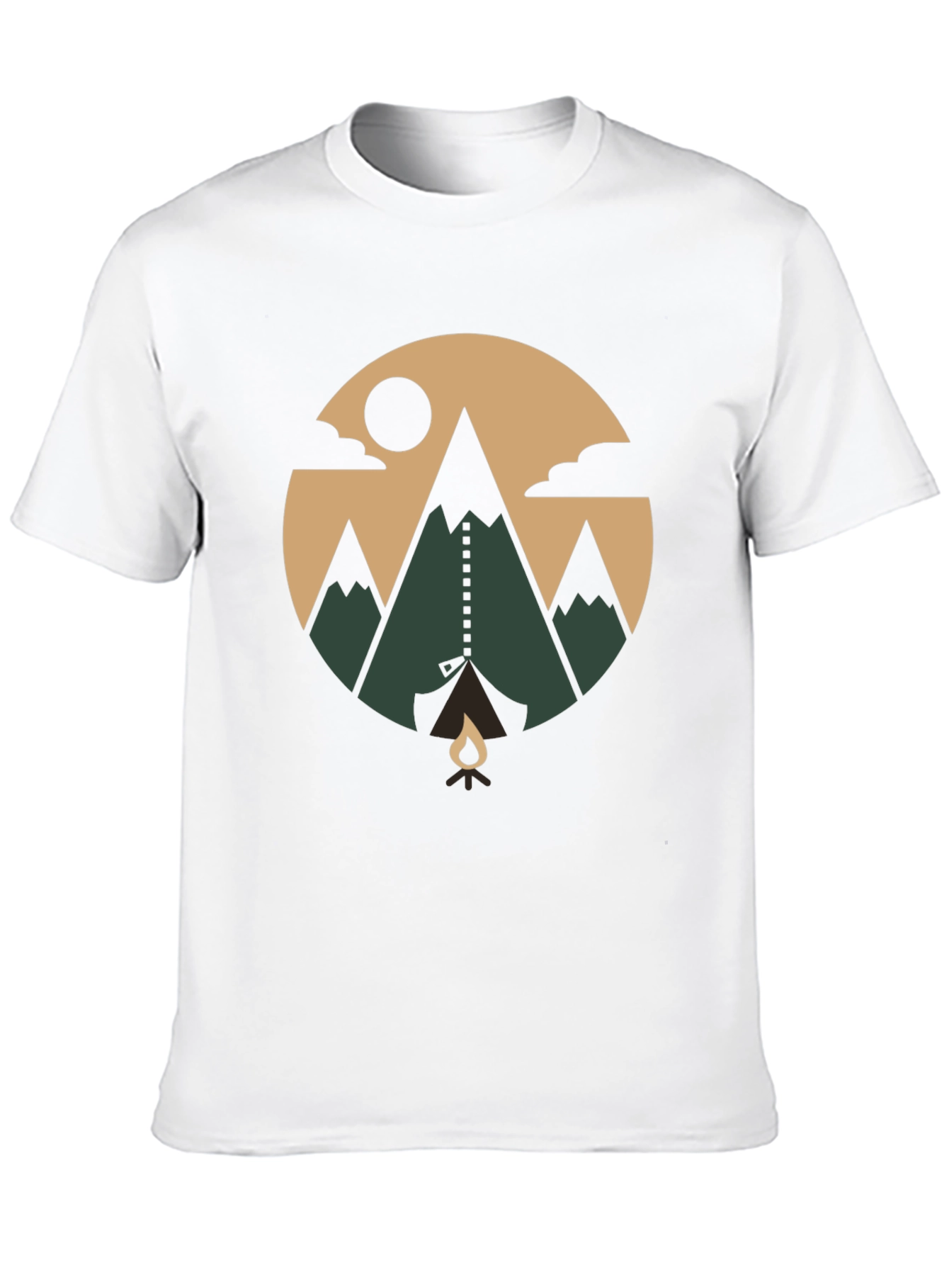 Camiseta de Montaña Estampada